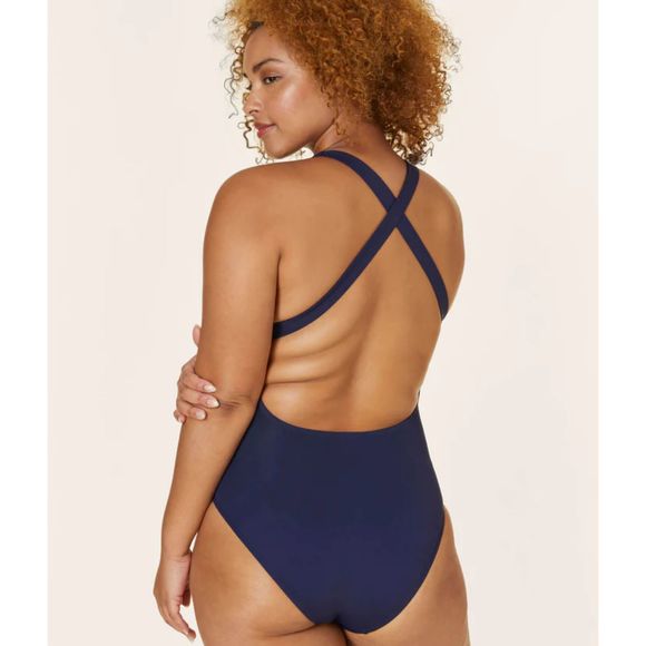 Andie Swimwear The Tulum One Piece Bathing Suit Color: Navy Blue Size M and LGT - Picture 3 of 6